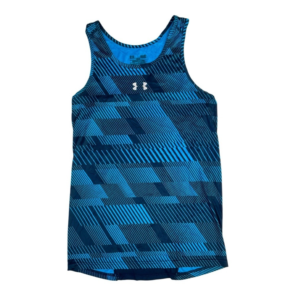 🏋️‍♂️ Under Armour Men’s Blue Graphic Tank Top |‎ Size S